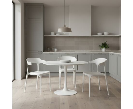 Стул Rank, пластик белый, изображение 11 | Интернет магазин мебели и декора LifeDekor