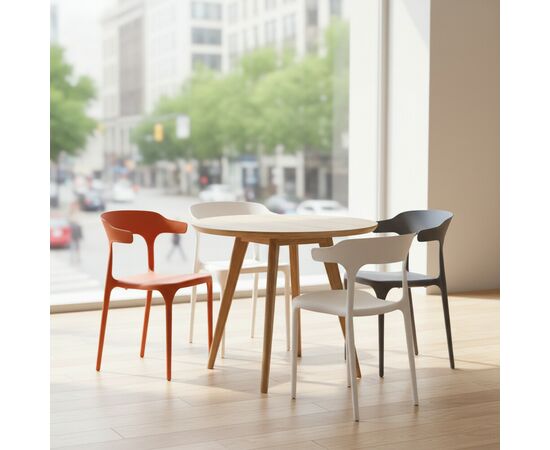 Стул Rank, пластик оранжевый, изображение 9 | Интернет магазин мебели и декора LifeDekor