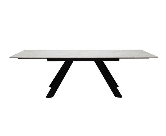 Стол DikLine DX140M Хромикс белый/опоры черные (2 уп.), изображение 4 | Интернет магазин мебели и декора LifeDekor