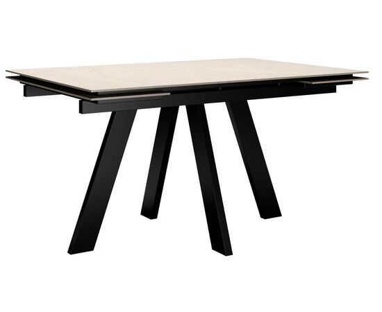 Стол DikLine DM140M Хромикс белый/опоры черные | Интернет магазин мебели и декора LifeDekor