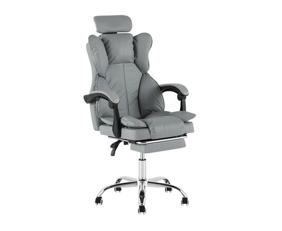 Кресло руководителя TopChairs Siento серый, изображение 4 | Интернет магазин мебели и декора LifeDekor