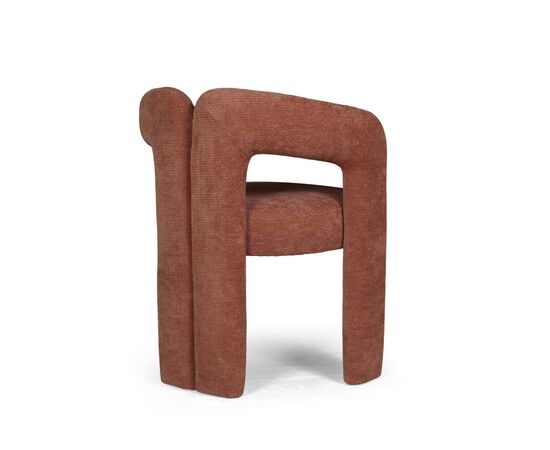 Полукресло Angie, шенилл Reef coral, изображение 5 | Интернет магазин мебели и декора LifeDekor