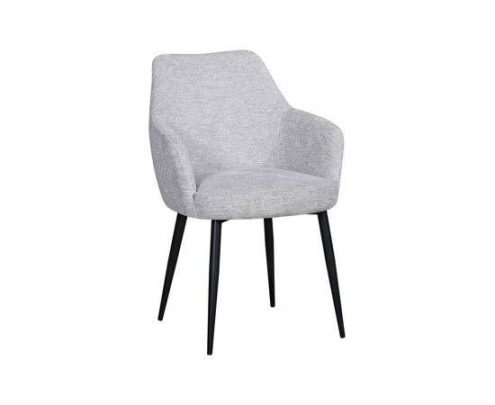 Стул обеденный Katys светло-серый рогожка, изображение 2 | Интернет магазин мебели и декора LifeDekor