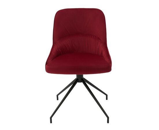 Кресло Etna винное, поворотное, черный металл, изображение 2 | Интернет магазин мебели и декора LifeDekor