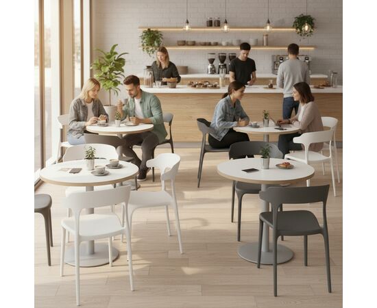 Стул Rank, пластик белый, изображение 9 | Интернет магазин мебели и декора LifeDekor