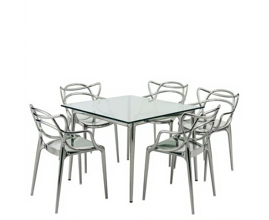 Стул Masters прозрачный серый, изображение 4 | Интернет магазин мебели и декора LifeDekor