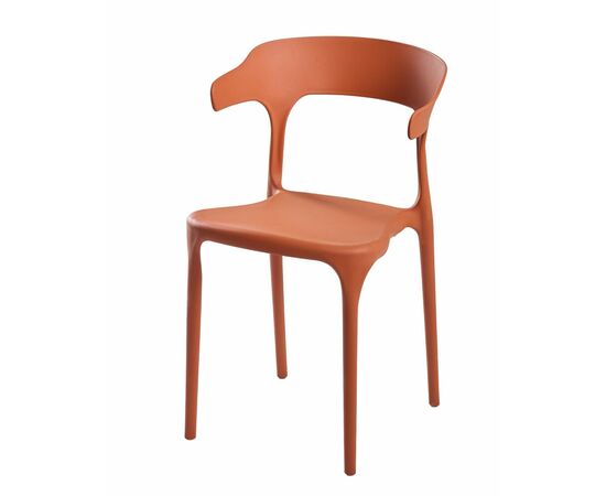 Стул Rank, пластик оранжевый, изображение 5 | Интернет магазин мебели и декора LifeDekor