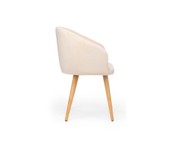 Стул деревянный Монер 360 бежевый (glory 03) / светлое дерево, изображение 4 | Интернет магазин мебели и декора LifeDekor