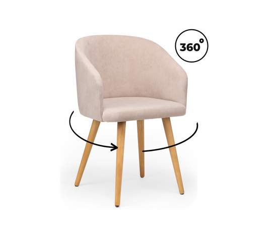 Стул деревянный Монер 360 латте (glory 10) / светлое дерево | Интернет магазин мебели и декора LifeDekor