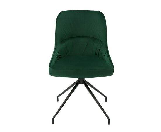 Кресло Etna зеленое, поворотное, черный металл, изображение 4 | Интернет магазин мебели и декора LifeDekor