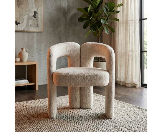 Полукресло Angie, микромех Rozy ivory, изображение 4 | Интернет магазин мебели и декора LifeDekor