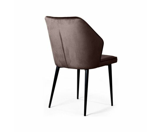 Стул Berg, бархат антрацит 14, изображение 5 | Интернет магазин мебели и декора LifeDekor