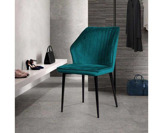 Стул Berg, бархат бирюзовый 87, изображение 4 | Интернет магазин мебели и декора LifeDekor