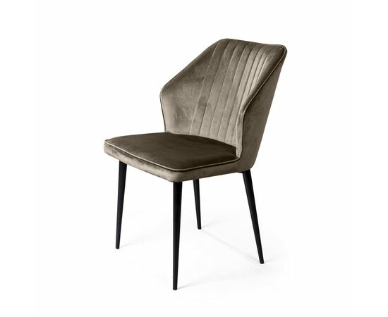 Стул Berg, бархат коричневый 12, изображение 3 | Интернет магазин мебели и декора LifeDekor