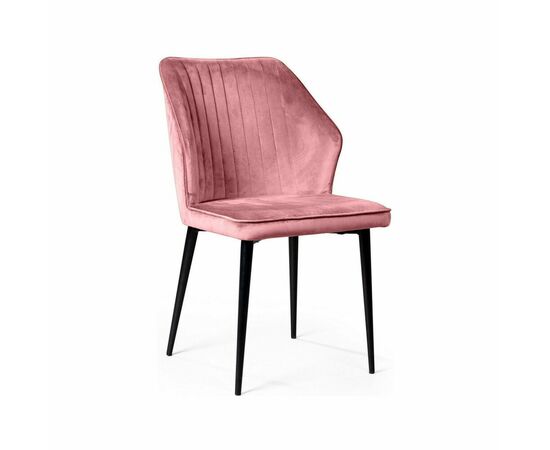 Стул Berg, бархат пудровый 15 | Интернет магазин мебели и декора LifeDekor