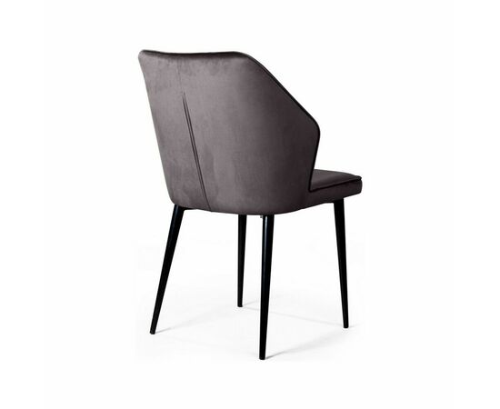 Стул Berg, бархат серый 27, изображение 3 | Интернет магазин мебели и декора LifeDekor