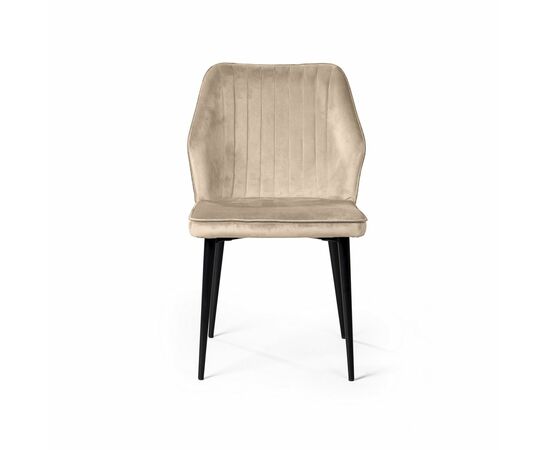 Стул Berg, бархат светло-бежевый 2, изображение 2 | Интернет магазин мебели и декора LifeDekor