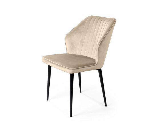 Стул Berg, бархат светло-бежевый 2, изображение 3 | Интернет магазин мебели и декора LifeDekor