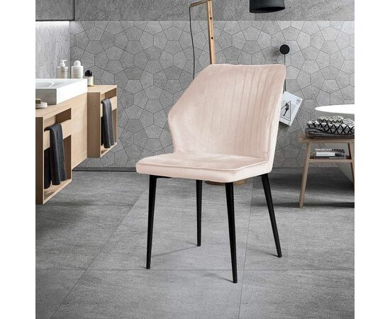 Стул Berg, бархат светло-бежевый 2, изображение 14 | Интернет магазин мебели и декора LifeDekor