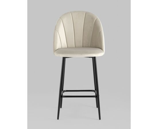 Стул полубарный Логан SN велюр бежевый, изображение 4 | Интернет магазин мебели и декора LifeDekor