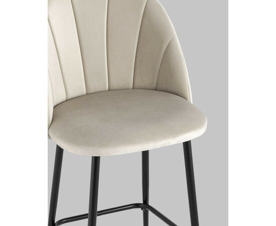 Стул полубарный Логан SN велюр бежевый, изображение 8 | Интернет магазин мебели и декора LifeDekor