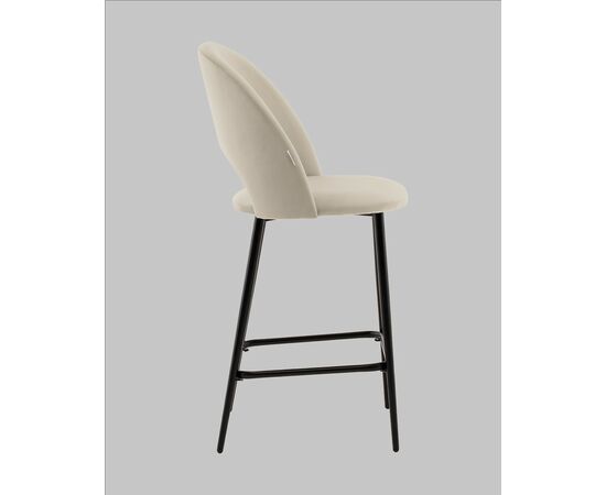 Стул полубарный Меган SN велюр бежевый, изображение 4 | Интернет магазин мебели и декора LifeDekor