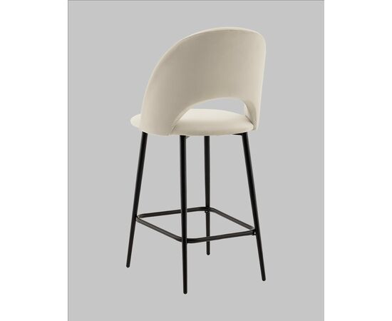 Стул полубарный Меган SN велюр бежевый, изображение 6 | Интернет магазин мебели и декора LifeDekor