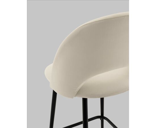 Стул полубарный Меган SN велюр бежевый, изображение 7 | Интернет магазин мебели и декора LifeDekor