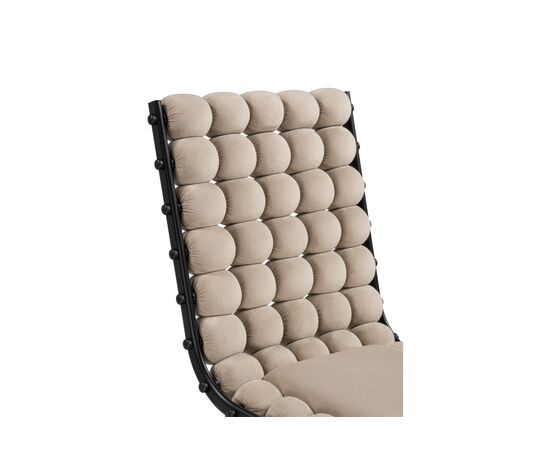 Стул на металлокаркасе Ball 1 бежевый / черный, изображение 7 | Интернет магазин мебели и декора LifeDekor