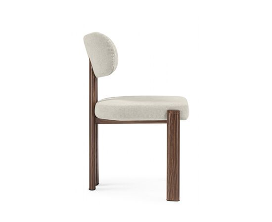 Стул на металлокаркасе Bandi бежевый / орех, изображение 3 | Интернет магазин мебели и декора LifeDekor