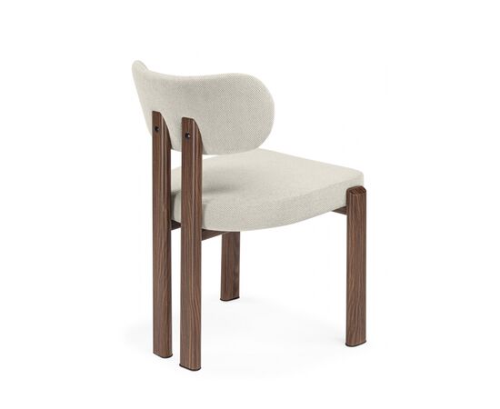 Стул на металлокаркасе Bandi бежевый / орех, изображение 4 | Интернет магазин мебели и декора LifeDekor