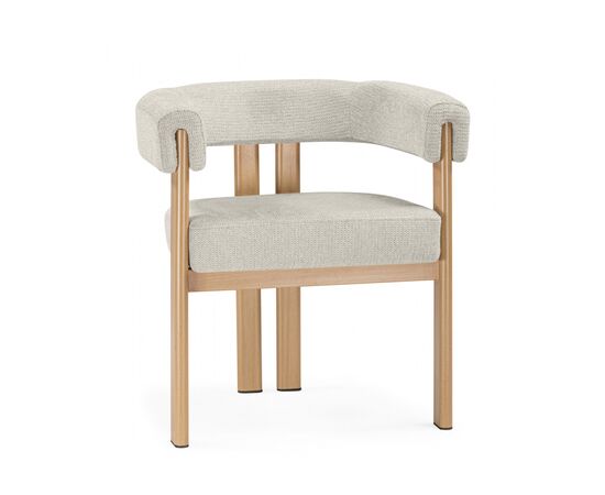 Стул на металлокаркасе Selma бежевый / бук | Интернет магазин мебели и декора LifeDekor