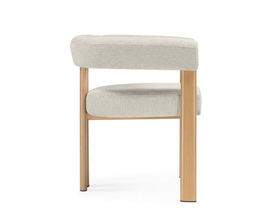 Стул на металлокаркасе Selma бежевый / бук, изображение 2 | Интернет магазин мебели и декора LifeDekor