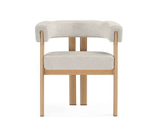 Стул на металлокаркасе Selma бежевый / бук, изображение 3 | Интернет магазин мебели и декора LifeDekor