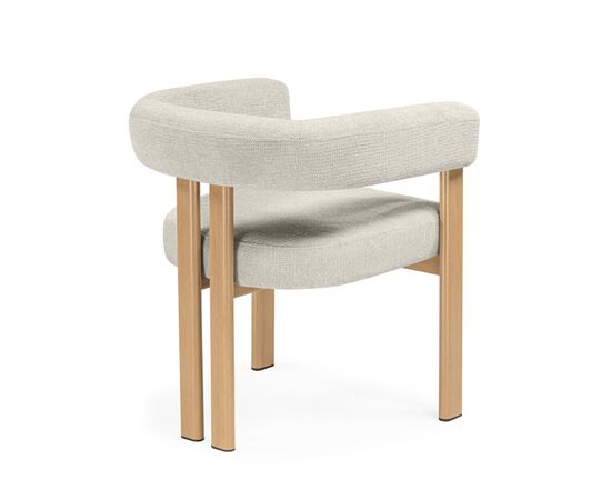 Стул на металлокаркасе Selma бежевый / бук, изображение 4 | Интернет магазин мебели и декора LifeDekor