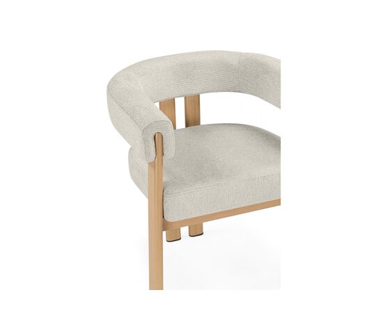 Стул на металлокаркасе Selma бежевый / бук, изображение 6 | Интернет магазин мебели и декора LifeDekor