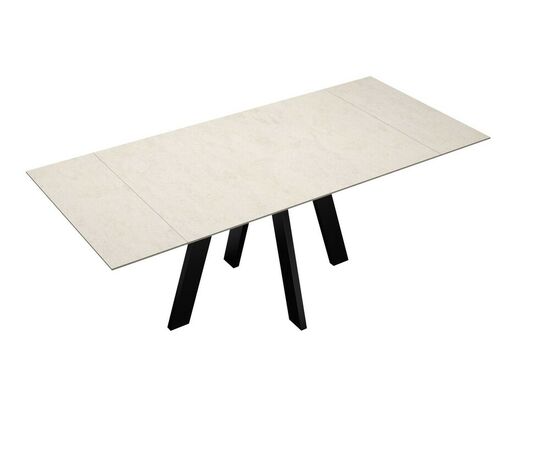 Стол DikLine DM140M Хромикс белый/опоры черные, изображение 6 | Интернет магазин мебели и декора LifeDekor