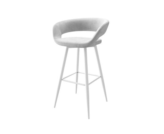 Комплект Стул полубарный Барни Р 700, b20 SILVER LUX/БЕЛЫЙ, | Интернет магазин мебели и декора LifeDekor