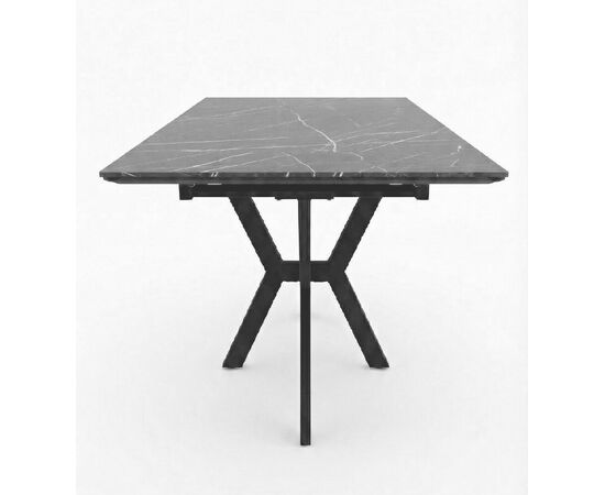 Стол DikLine DI100 Камень Пьетра Гриджиа чёрный/опоры черные (2уп.), изображение 3 | Интернет магазин мебели и декора LifeDekor