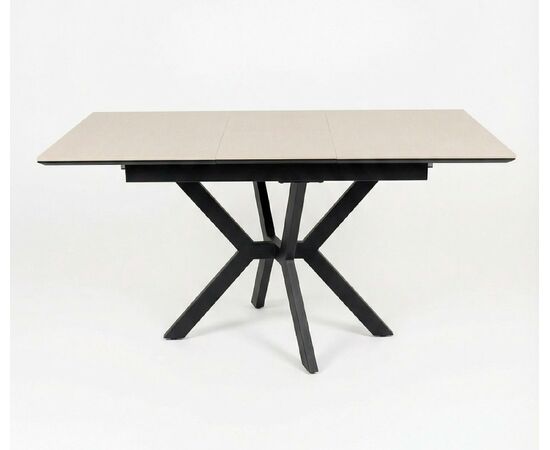 Стол DikLine DI100 Текстиль бежевый/опоры черные (2уп.), изображение 2 | Интернет магазин мебели и декора LifeDekor