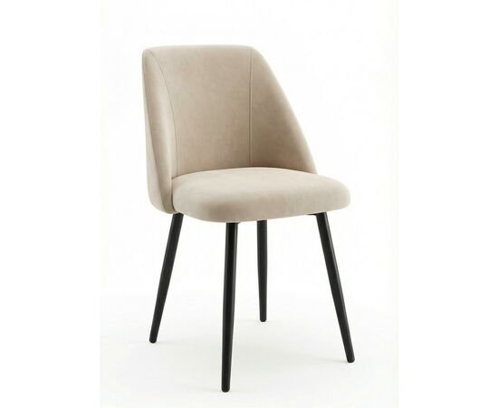 Стул DikLine 335 B03 BEIGE, ножки черные | Интернет магазин мебели и декора LifeDekor