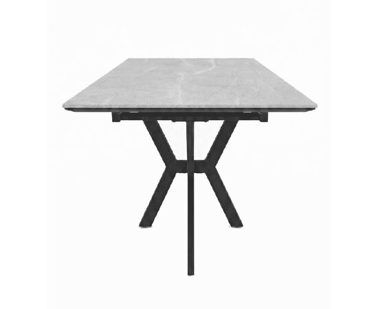 Стол DikLine DI100 Мрамор Кандела cветло-серый/опоры черные (2уп.), изображение 4 | Интернет магазин мебели и декора LifeDekor