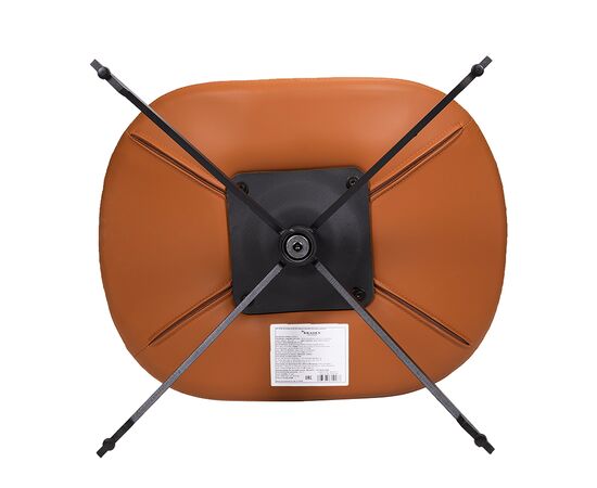 Оттоманка BLISS оранж/серый, экокожа, шенилл, изображение 5 | Интернет магазин мебели и декора LifeDekor