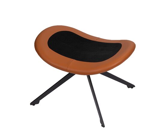 Оттоманка BLISS оранж/серый, экокожа, шенилл, изображение 3 | Интернет магазин мебели и декора LifeDekor