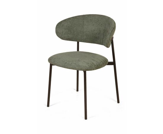 Стул Adele, шенилл Puffy green | Интернет магазин мебели и декора LifeDekor