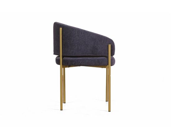 Стул Nicol, мех Plush 16 mistic  / опоры шампань, изображение 3 | Интернет магазин мебели и декора LifeDekor