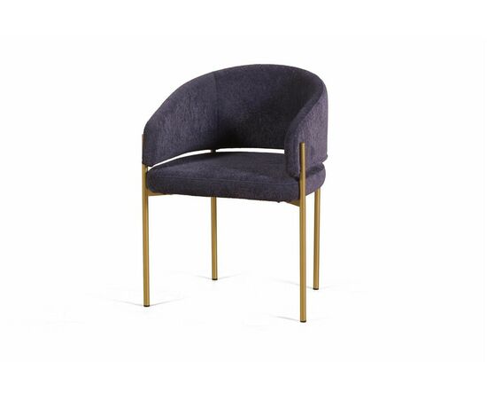 Стул Nicol, мех Plush 16 mistic  / опоры шампань | Интернет магазин мебели и декора LifeDekor