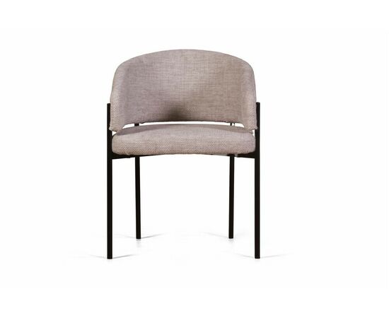 Стул Nicol, микромех Rozy ivory / опоры черные, изображение 2 | Интернет магазин мебели и декора LifeDekor