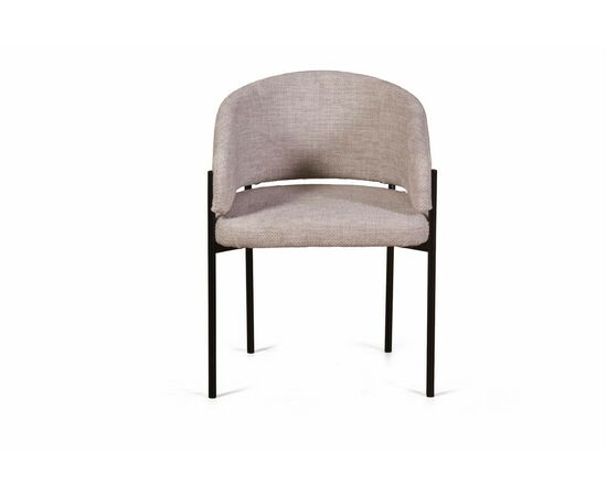 Стул Nicol, микромех Rozy ivory / опоры черные, изображение 4 | Интернет магазин мебели и декора LifeDekor