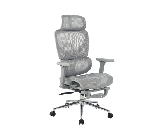 Кресло офисное TopChairs Vertus серая сетка | Интернет магазин мебели и декора LifeDekor